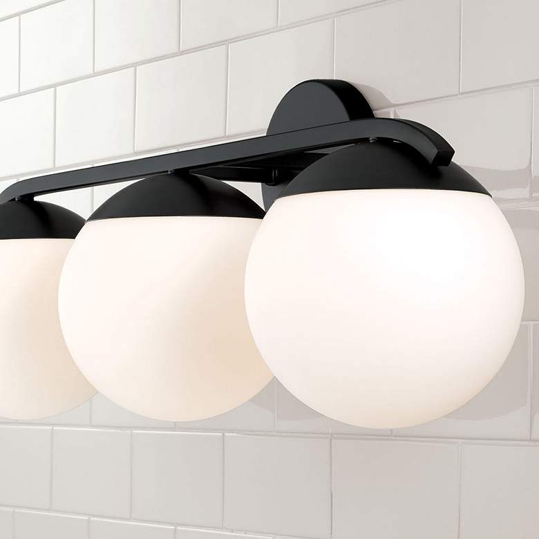 Image 4 Austin Allen & Co Oliver 3 Light Vanity 25.5" Matte Black more views