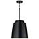 Austin Allen & Co Pratt 1 Light Pendant 13" Matte Black