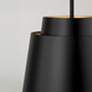 5_Austin Allen & Co Pratt 1 Light Pendant 13" Matte Black more views