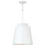 3_Austin Allen & Co Pratt 1 Light Pendant 13" Matte White more views