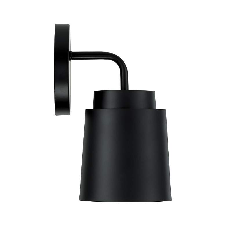 Image 6 Austin Allen & Co Pratt 1 Light Sconce 5" Matte Black more views