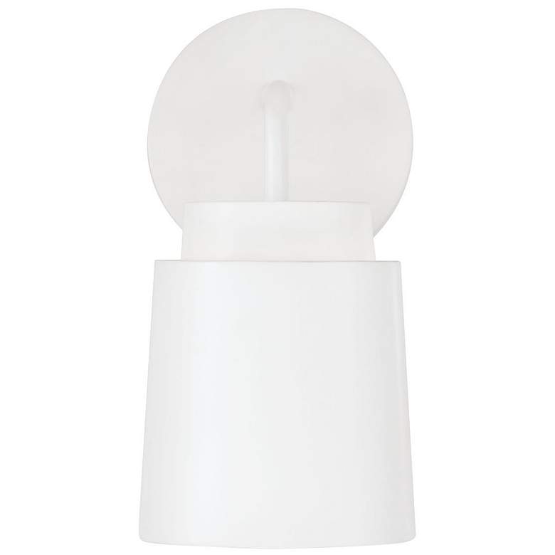 Image 5 Austin Allen & Co Pratt 1 Light Sconce 5" Matte White more views