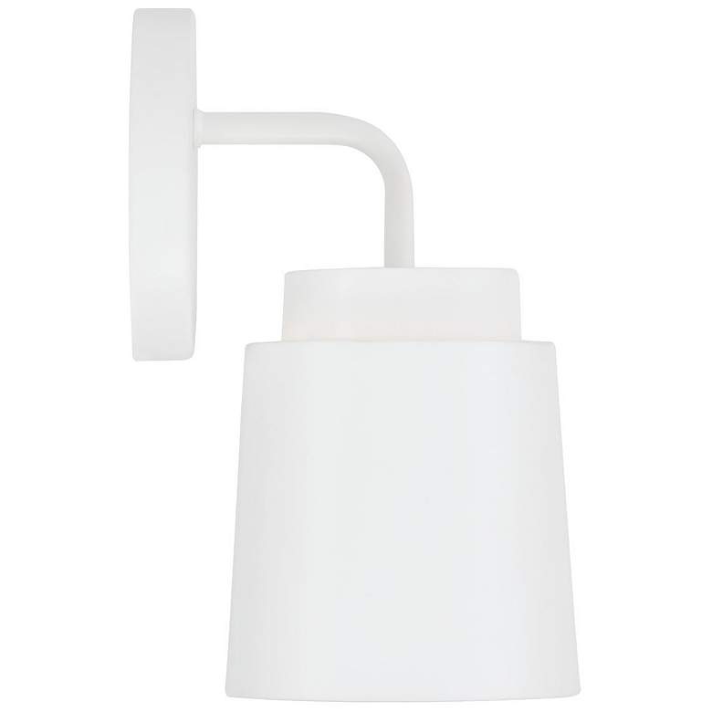 Image 6 Austin Allen & Co Pratt 1 Light Sconce 5" Matte White more views