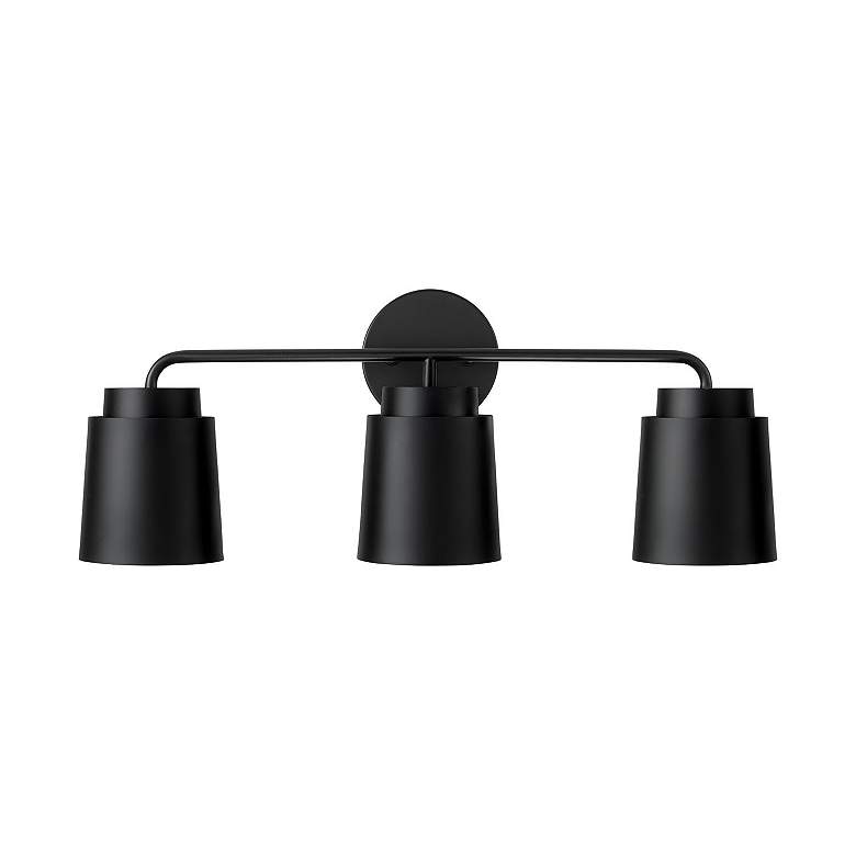Image 5 Austin Allen & Co Pratt 3 Light Vanity 24.5" Matte Black more views
