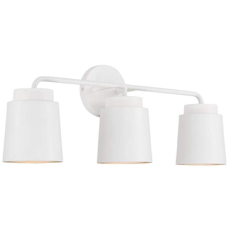 Image 2 Austin Allen & Co Pratt 3 Light Vanity 24.5" Matte White