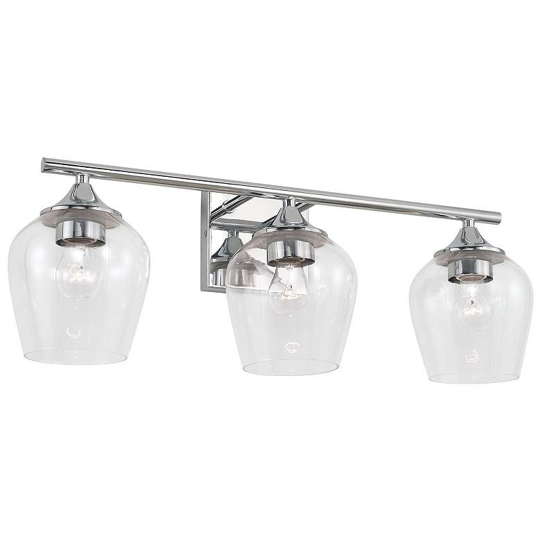 Image 2 Austin Allen & Co Rece 3 Light Vanity 24" Chrome