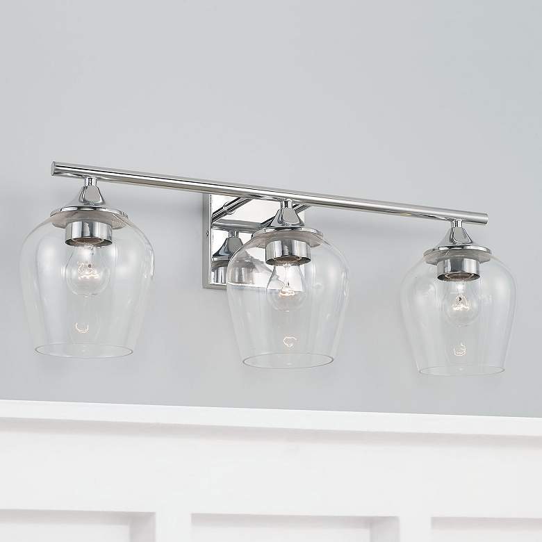 Image 1 Austin Allen & Co Rece 3 Light Vanity 24" Chrome
