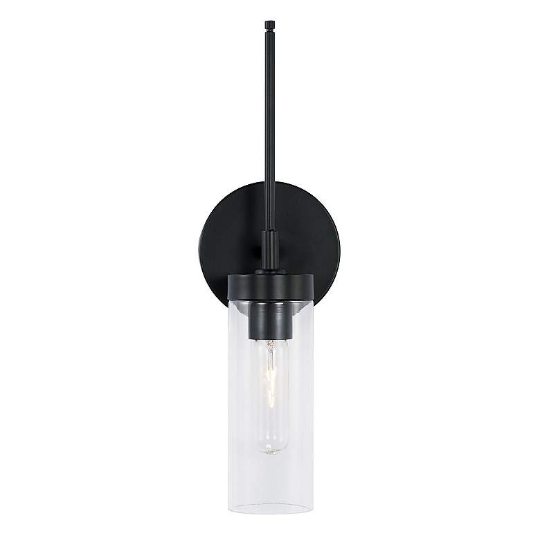 Image 6 Austin Allen & Co Riley 1 Light Sconce 5" Matte Black more views
