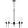 Austin Allen & Co Riley 5 Light Chandelier 27.5" Matte Black