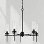1_Austin Allen & Co Riley 5 Light Chandelier 27.5" Matte Black