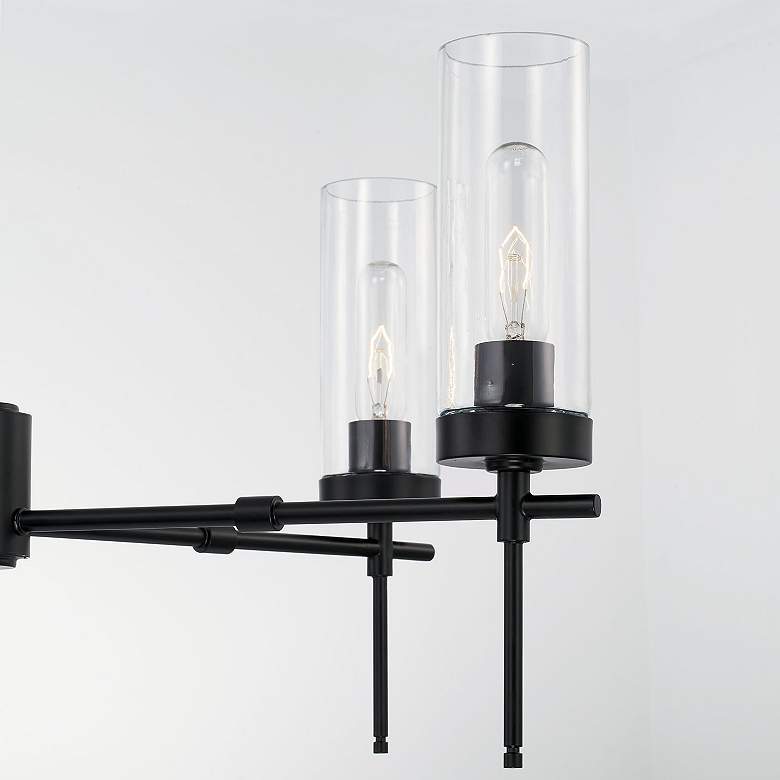 Image 5 Austin Allen & Co Riley 5 Light Chandelier 27.5" Matte Black more views