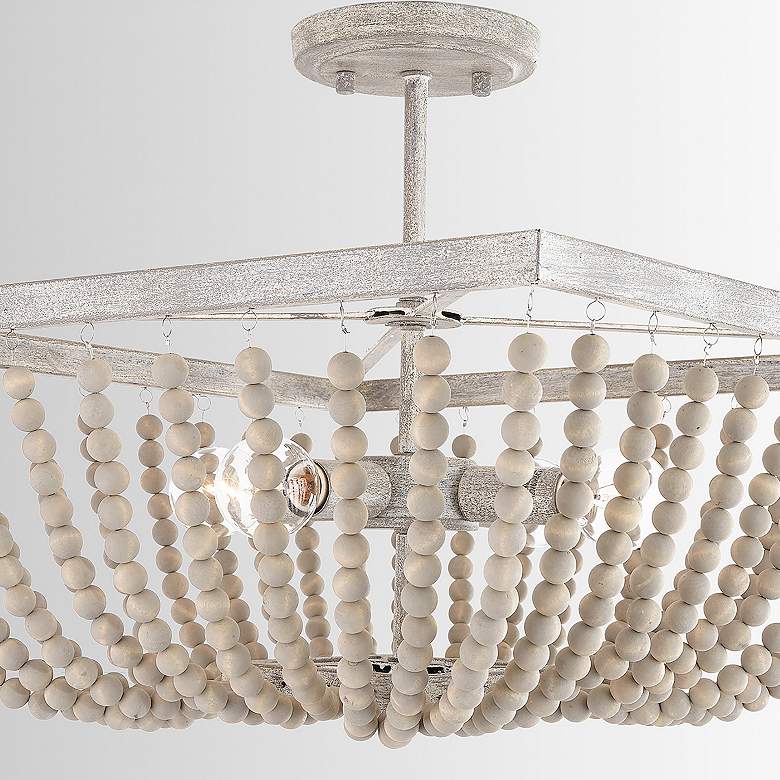 Image 3 Austin Allen & Co Sarah 4 Light Semi Flush 12" Mystic Sand more views