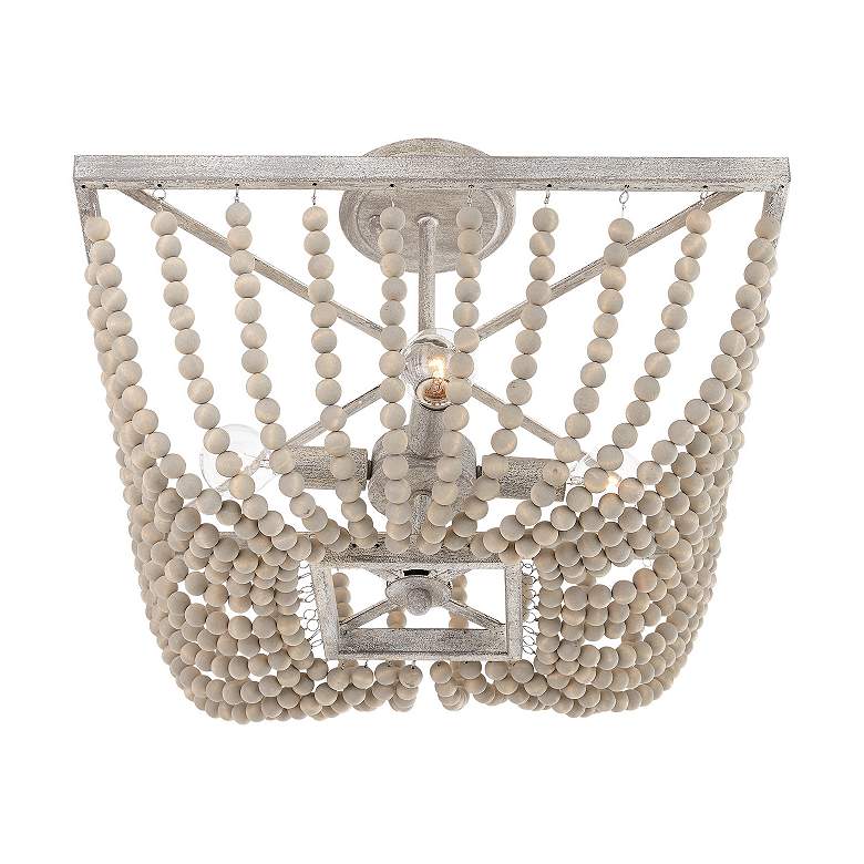 Image 4 Austin Allen & Co Sarah 4 Light Semi Flush 12" Mystic Sand more views