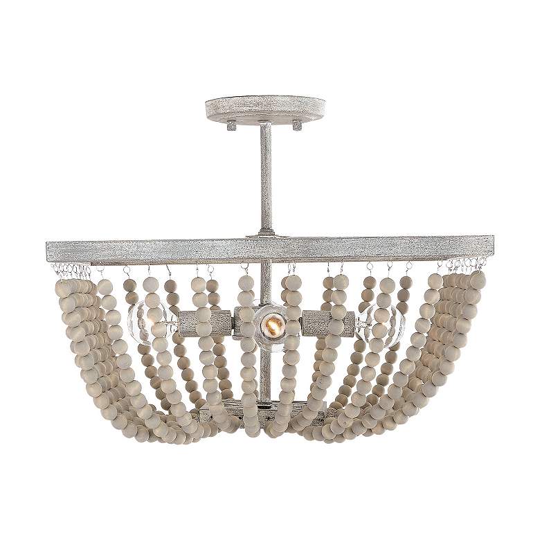Image 5 Austin Allen & Co Sarah 4 Light Semi Flush 12" Mystic Sand more views