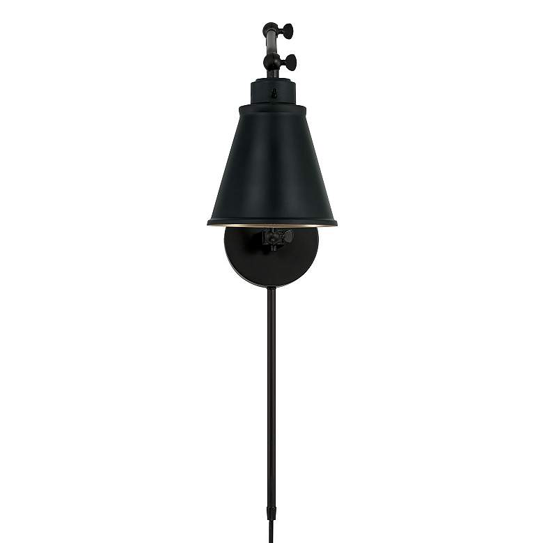 Image 4 Austin Allen & Co Shay 1 Light Sconce 6" Matte Black more views
