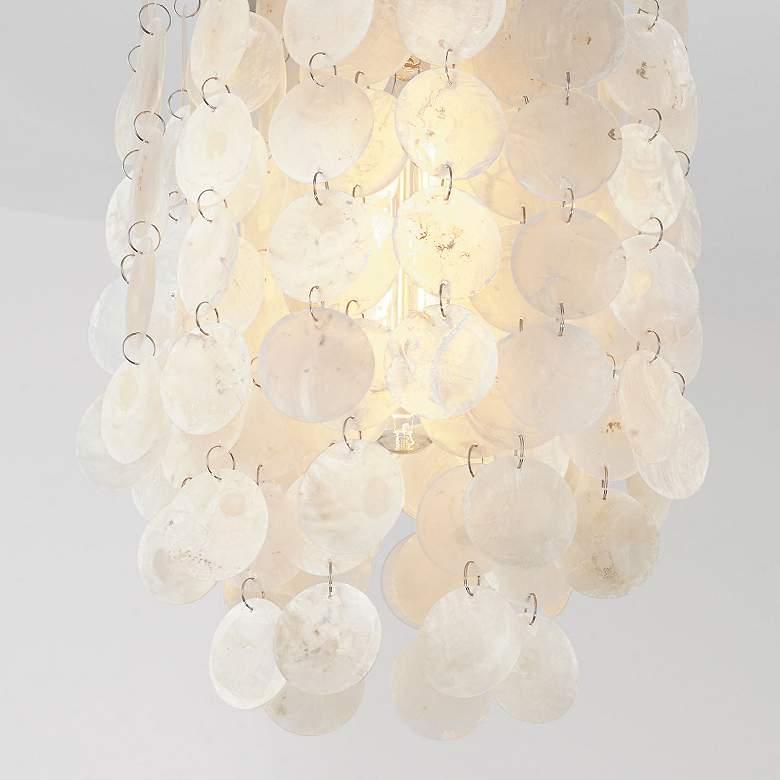 Image 4 Austin Allen & Co Shelby 1 Light Pendant 8.25" Polished Nickel more views