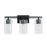 3_Austin Allen & Co Shelton 3 Light Vanity 18.25" Matte Black more views