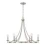 3_Austin Allen & Co Tempe 6 Light Chandelier 30" Brushed Nickel more views