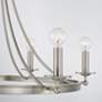 5_Austin Allen & Co Tempe 6 Light Chandelier 30" Brushed Nickel more views