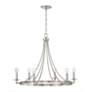 6_Austin Allen & Co Tempe 6 Light Chandelier 30" Brushed Nickel more views