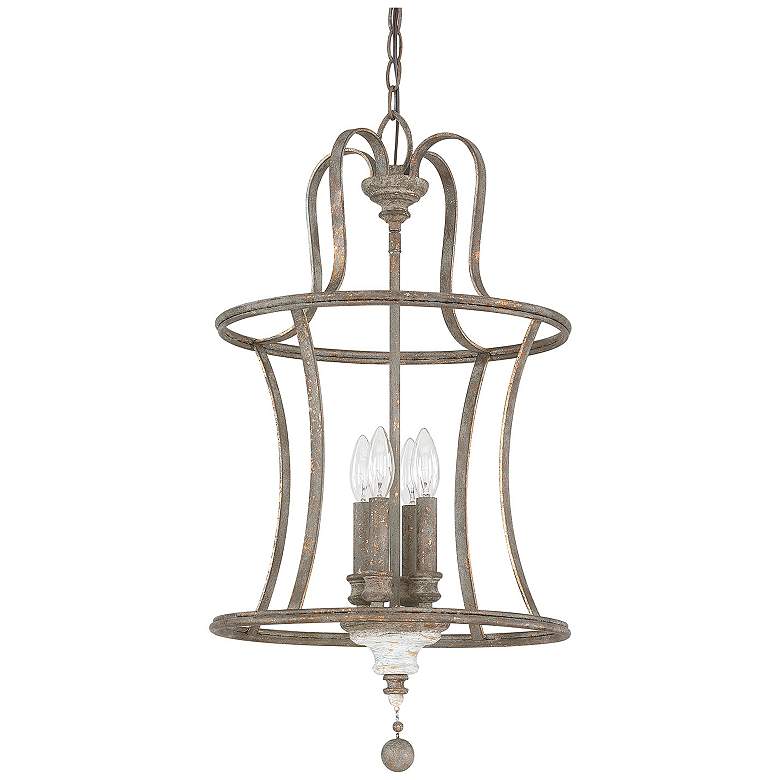 Image 1 Austin Allen & Co Zoe 4 Light Pendant 18" French Antique