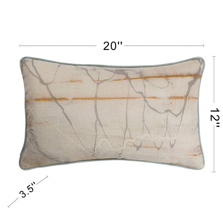 Image 7 Austin Allen James 20" x 12" Melody Washed Linen Pillow more views