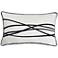 Austin Allen James 20" x 12" Wires Pure White Linen Pillow