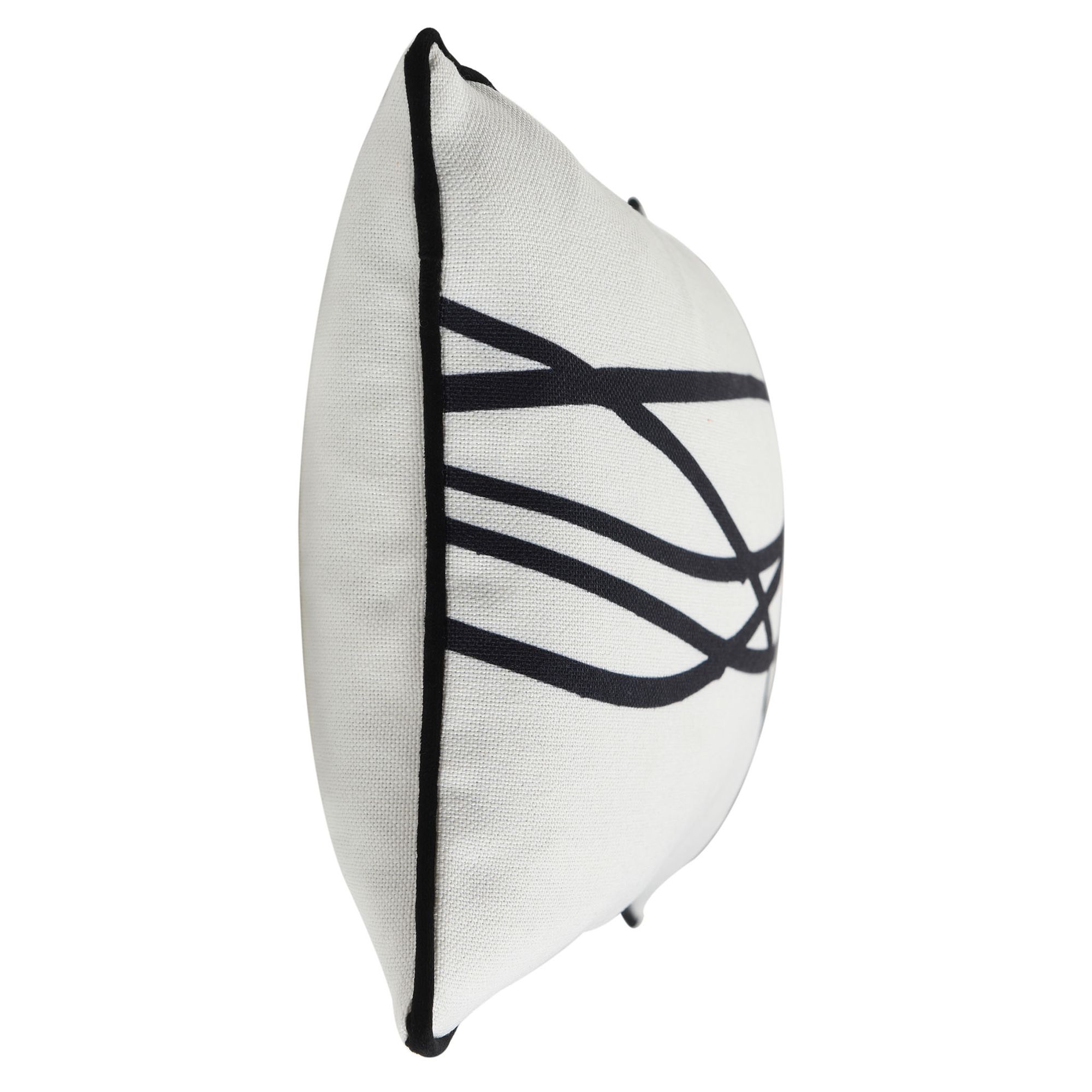 Image 2 Austin Allen James 20" x 12" Wires Pure White Linen Pillow more views