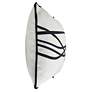 2_Austin Allen James 20" x 12" Wires Pure White Linen Pillow more views