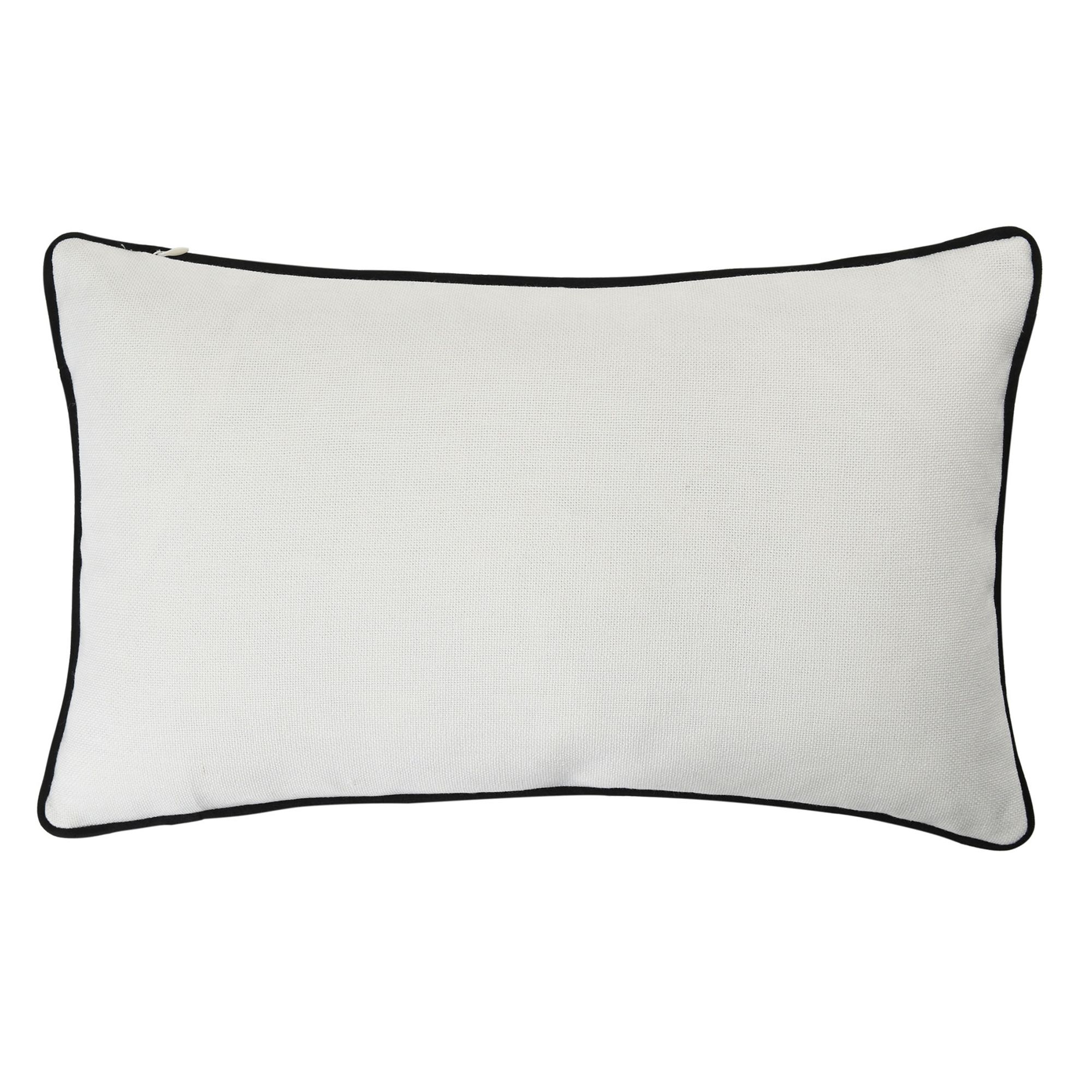 Image 3 Austin Allen James 20" x 12" Wires Pure White Linen Pillow more views