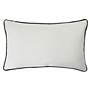 3_Austin Allen James 20" x 12" Wires Pure White Linen Pillow more views