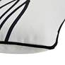 5_Austin Allen James 20" x 12" Wires Pure White Linen Pillow more views