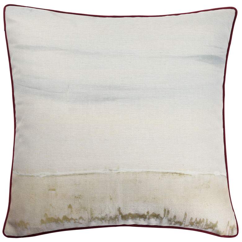 Image 1 Austin Allen James 24" x 24" Gulf Coast Star Natural Linen Pillow