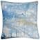 Austin Allen James 24" x 24" Ocean Blues Natural Linen Pillow