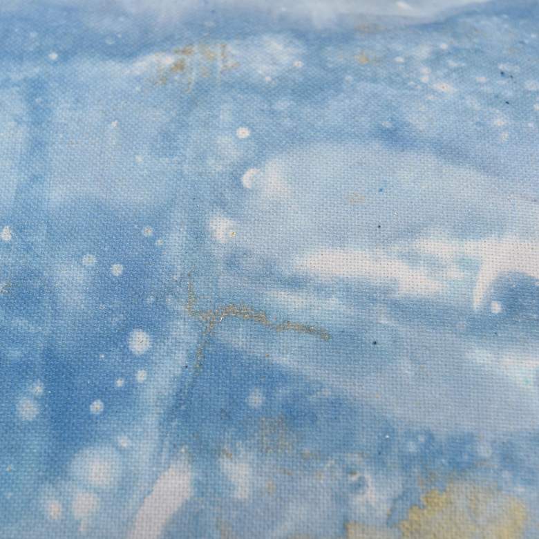 Image 4 Austin Allen James 24" x 24" Ocean Blues Natural Linen Pillow more views