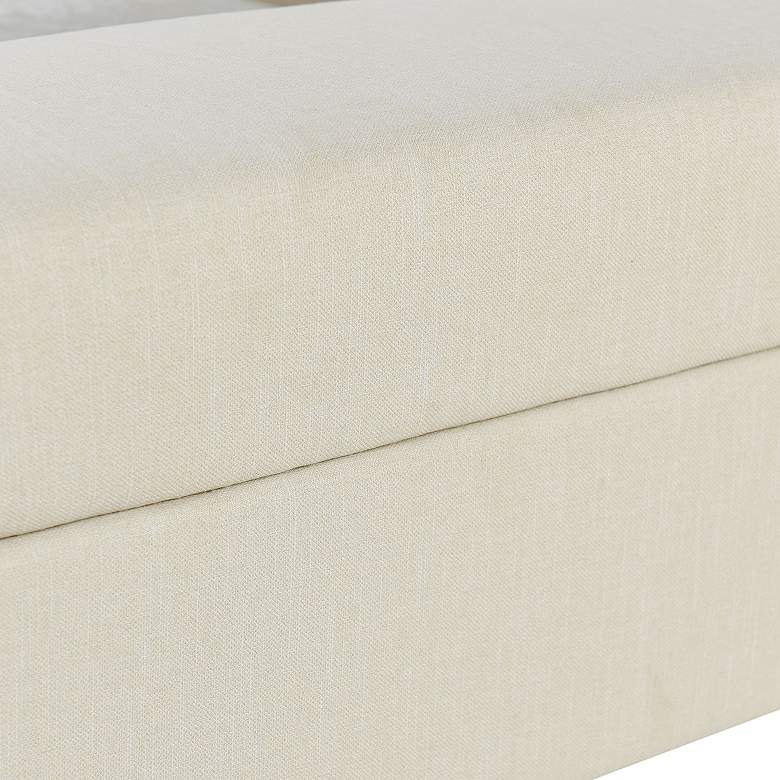 Image 6 Austin Allen James 37.5" Wide Cream Upholstery Square Coffee Table more views