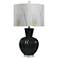 Austin Allen James Aaron 29.5" High Black Ceramic Table Lamp With Art