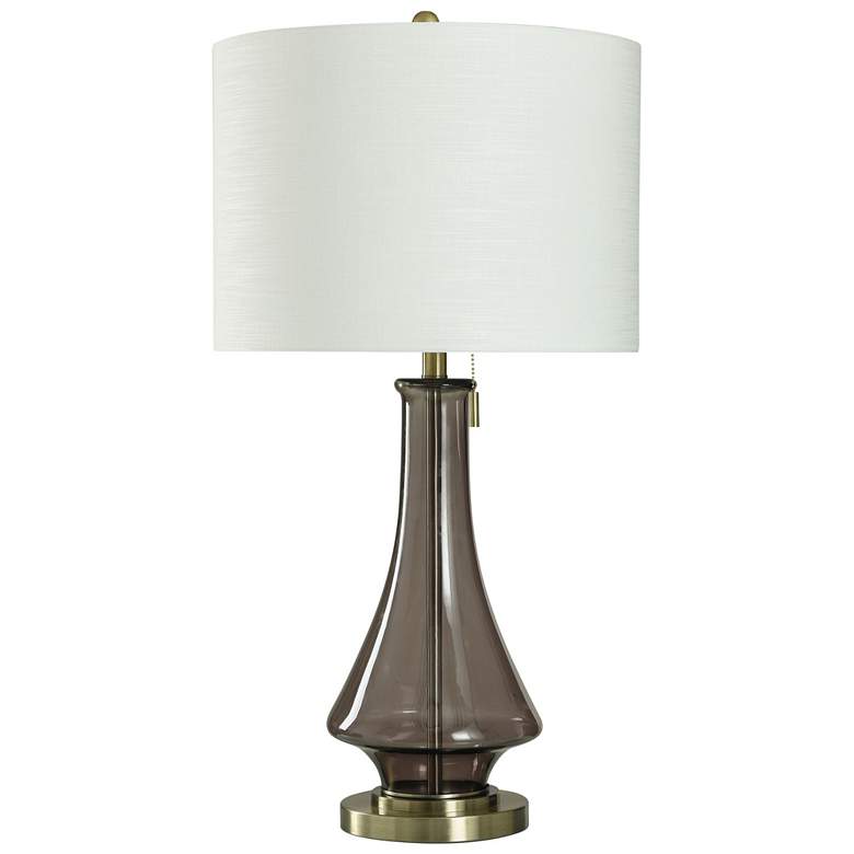 Image 1 Austin Allen James Bleaker 33"H Smokey Taupe Table Lamp w/ White Shade