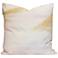 Austin Allen James Bloom 26" x 26" Cream And Yellow Linen Art Pil