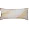 Austin Allen James Bloom 35" x 15" Cream And Yellow Linen Art Pil