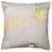 Austin Allen James Forest Drift 26" x 26" Cream And Yellow Linen