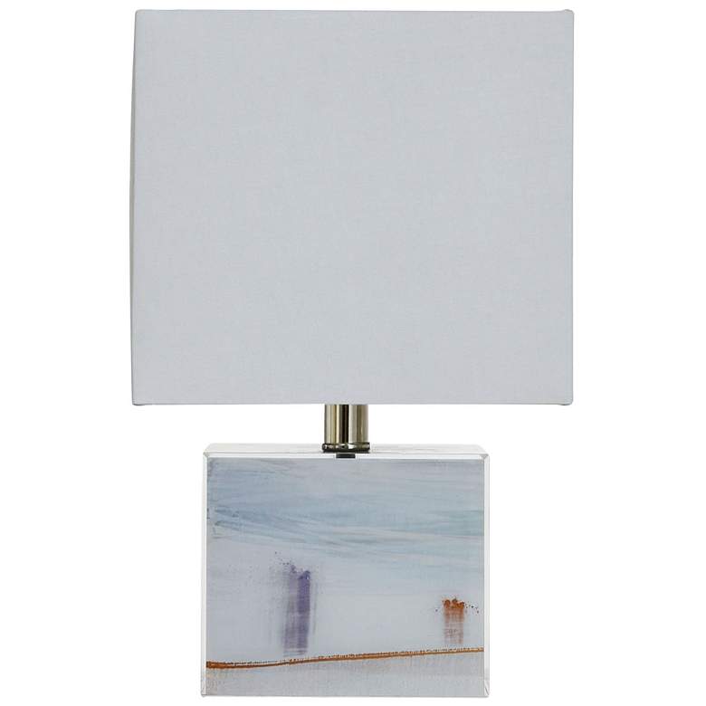 Image 1 Austin Allen James Hazy 14" High Gulf Coast Star Table Lamp w/ White S
