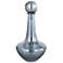Austin Allen James Pawn 13.8" High Smoke Blue Plated Glass Vase