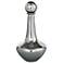Austin Allen James Pawn 13.8" High Smoke Gray Plated Glass Vase