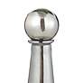 4_Austin Allen James Pawn 13.8" High Smoke Gray Plated Glass Vase more views