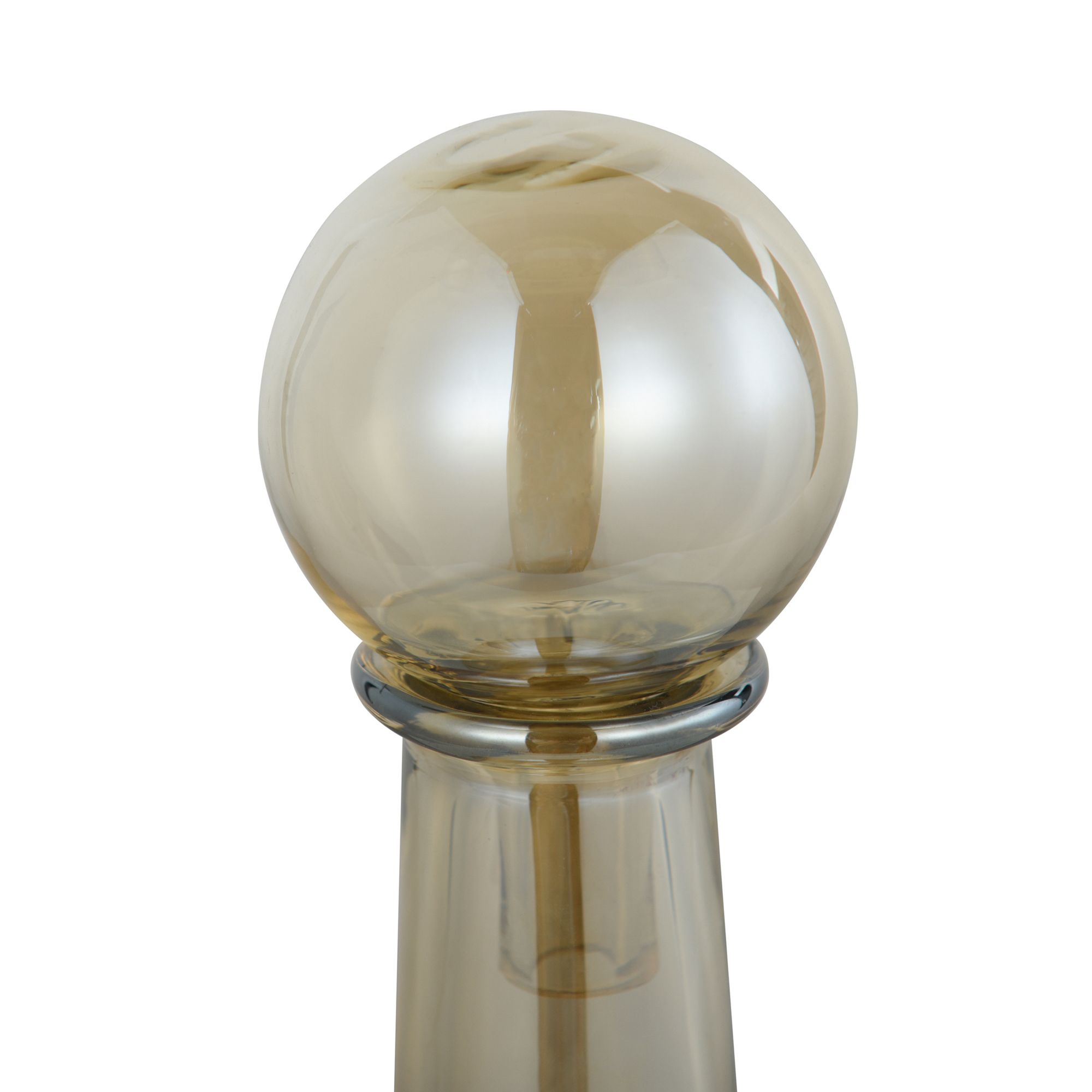 Image 4 Austin Allen James Pawn 17.8" High Amber Opulance Plated Glass Vase more views