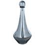 2_Austin Allen James Pawn 17.8" High Smoke Blue Plated Glass Vase