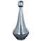 Austin Allen James Pawn 17.8" High Smoke Blue Plated Glass Vase