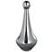 Austin Allen James Pawn 17.8" High Smoke Gray Plated Glass Vase