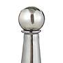4_Austin Allen James Pawn 17.8" High Smoke Gray Plated Glass Vase more views